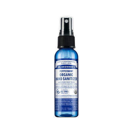 DR. BRONNER'S Organic Hand Sanitizer Peppermint 59ml - Dr Earth - Body & Beauty