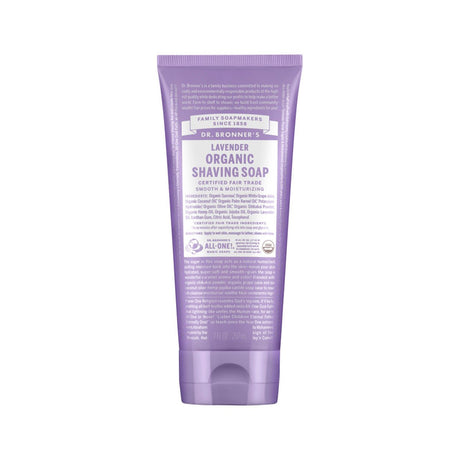 DR. BRONNER'S Organic Shaving Soap Lavender 207ml - Dr Earth - Body & Beauty