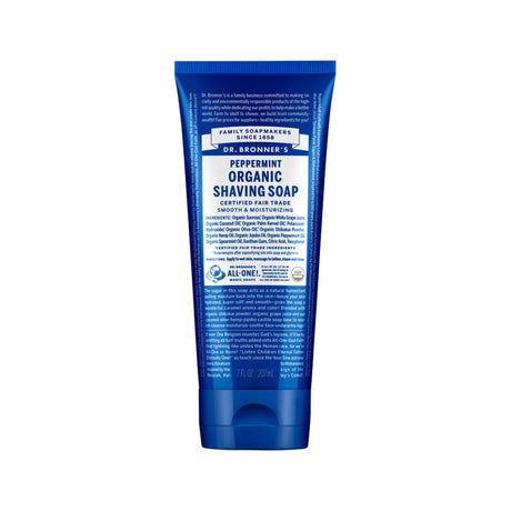 DR. BRONNER'S Organic Shaving Soap Peppermint 207ml - Dr Earth - Body & Beauty