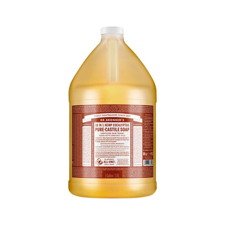 DR. BRONNER'S Pure-Castile Soap Liquid (Hemp 18-in-1) Eucalyptus 3.78L - Dr Earth - Body & Beauty