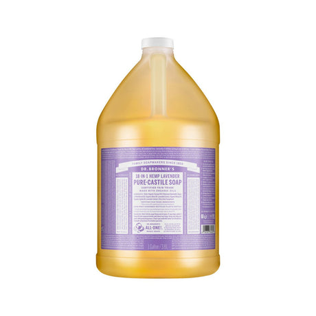 DR. BRONNER'S Pure-Castile Soap Liquid (Hemp 18-in-1) Lavender 3.78L - Dr Earth - Body & Beauty