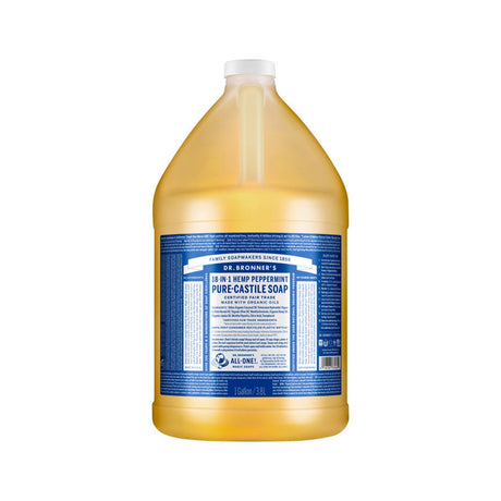 DR. BRONNER'S Pure-Castile Soap Liquid (Hemp 18-in-1) Peppermint 3.78L - Dr Earth - Body & Beauty