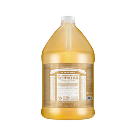 DR. BRONNER'S Pure-Castile Soap Liquid (Hemp 18-in-1) Sandalwood Jasmine 3.78L - Dr Earth - Body & Beauty