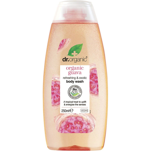 Dr Organic Body Wash Organic Guava 250ml - Dr Earth - Bath & Body