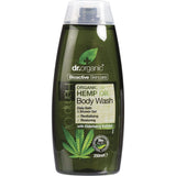 Dr Organic Body Wash Organic Hemp Oil 250ml - Dr Earth - Bath & Body