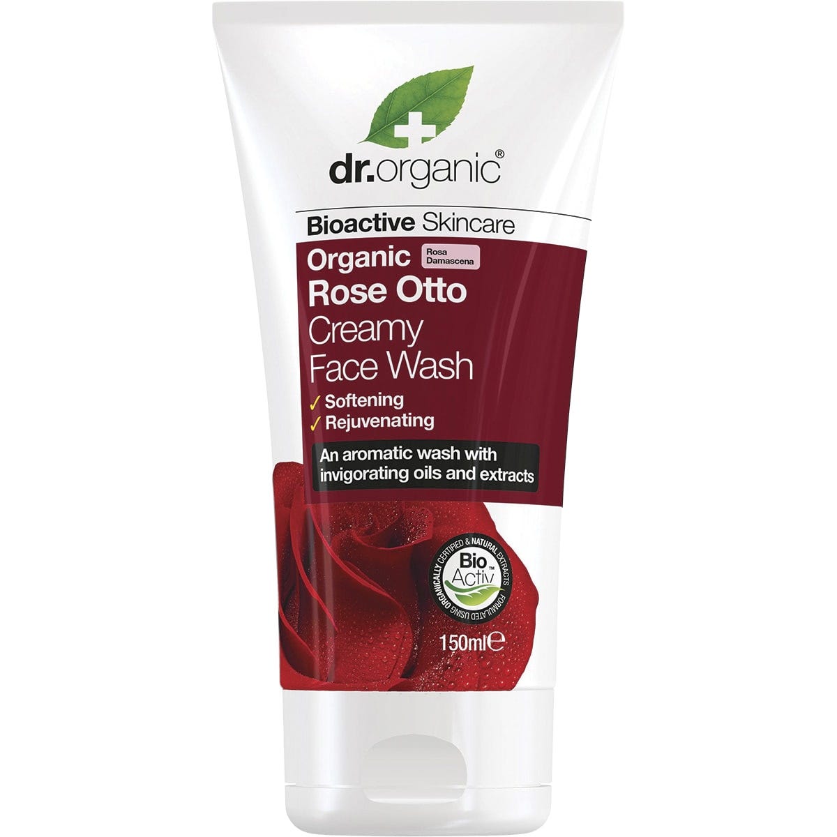 Dr Organic Creamy Face Wash Organic Rose Otto 150ml - Dr Earth - Skincare