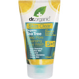 Dr Organic Deep Pore Cleansing Face Wash Skin Clear Tea Tree 125ml - Dr Earth - Skincare