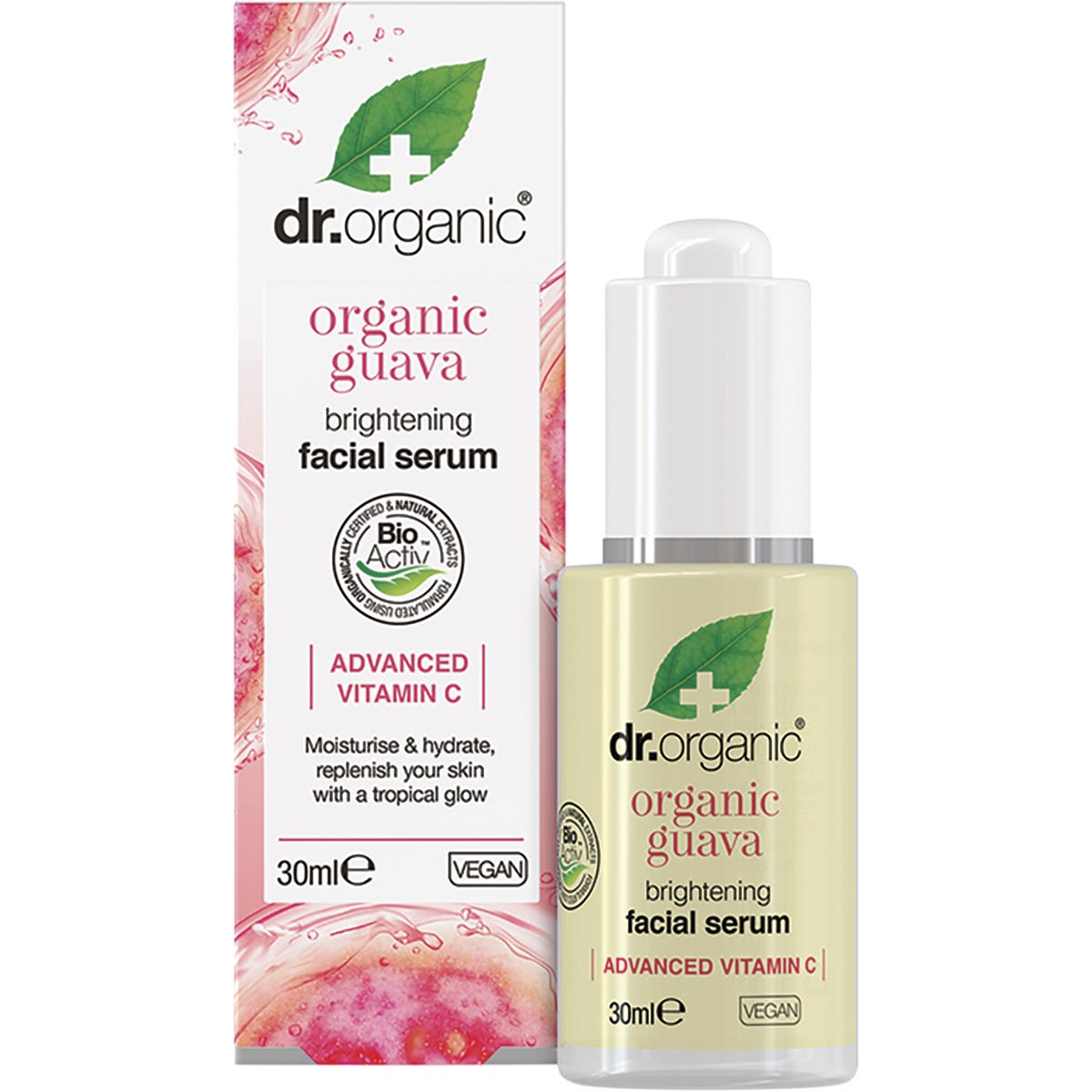 Dr Organic Facial Serum Organic Guava 30ml - Dr Earth - Skincare