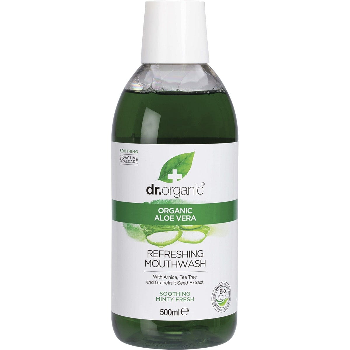 Dr Organic Mouthwash Organic Aloe Vera 500ml - Dr Earth - Oral Care