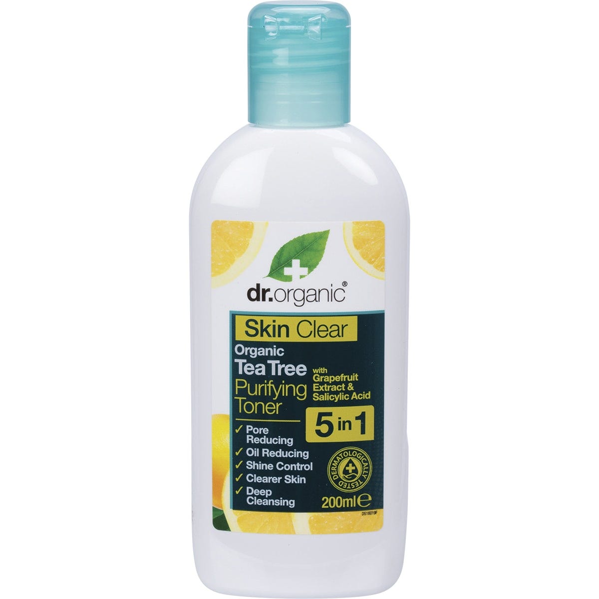 Dr Organic Purifying Toner Skin Clear Organic Tea Tree 200ml - Dr Earth - Skincare