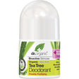 Dr Organic Roll-On Deodorant Organic Tea Tree 50ml - Dr Earth - Bath & Body