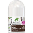 Dr Organic Roll-On Deodorant Organic Virgin Coconut Oil 50ml - Dr Earth - Bath & Body