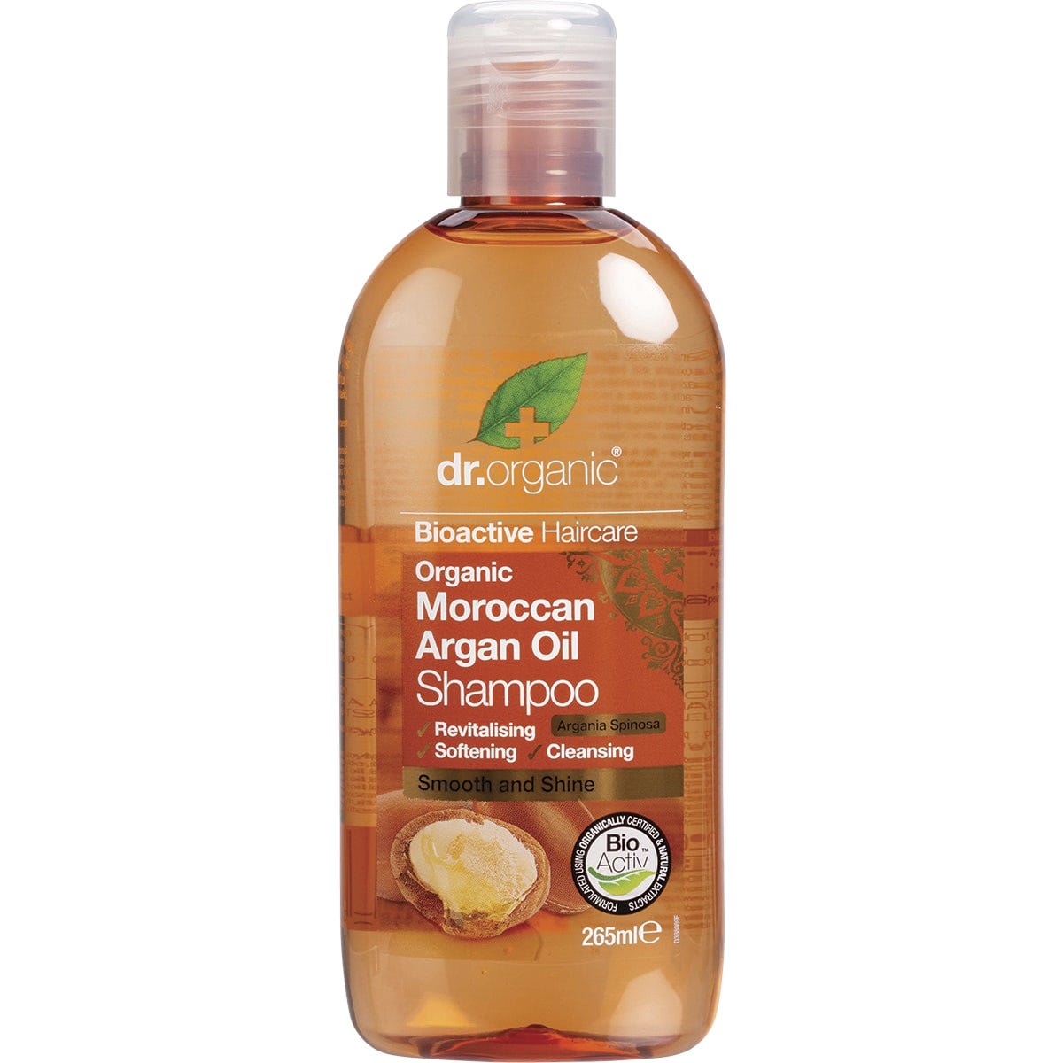 Dr Organic Shampoo Organic Moroccan Argan Oil 265ml - Dr Earth - Hair Care