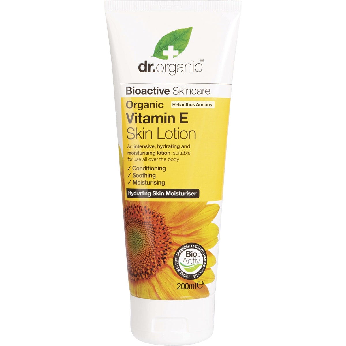 Dr Organic Skin Lotion Organic Vitamin E 200ml - Dr Earth - Bath & Body