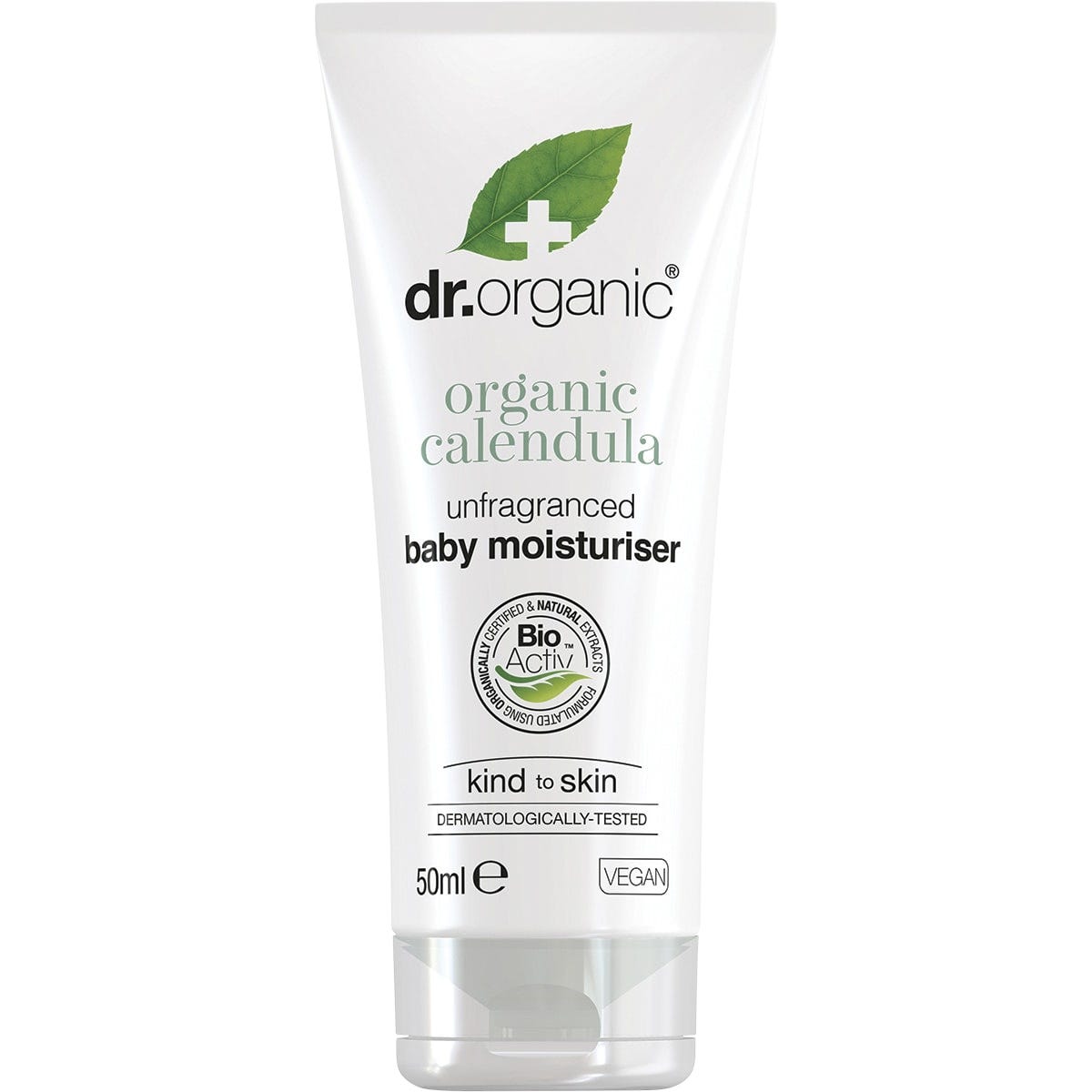 Dr Organic Unfragranced Baby Moisturiser Organic Calendula 50ml - Dr Earth - Baby & Kids