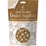 Dr Superfoods Roasted Hazelnuts Amber Chocolate 125g - Dr Earth - Chocolate & Carob