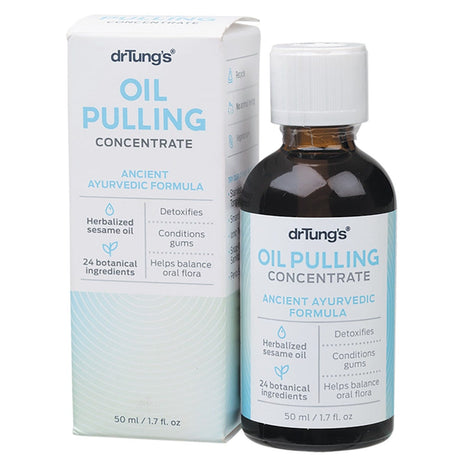 Dr Tung's Oil Pulling Concentrate Ancient Ayurvedic Formula 50ml - Dr Earth - Oral Care