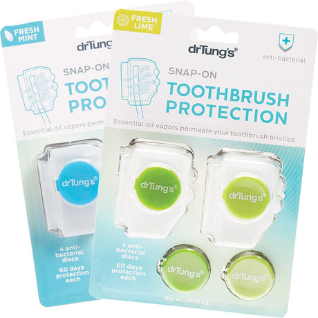 Dr Tung's Toothbrush Protection with 2 Refills (Colour May Vary) 2pk - Dr Earth - Oral Care