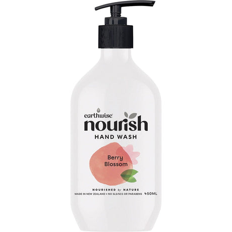 Earthwise Nourish Hand Wash Berry Blossom 450ml - Dr Earth - Bath & Body