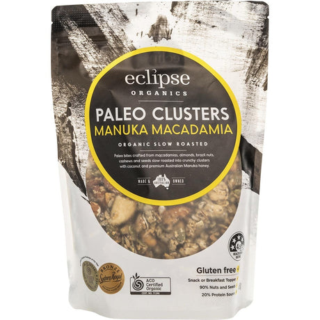 Eclipse Organics Organic Paleo Clusters Manuka Macadamia 450g - Dr Earth - Breakfast