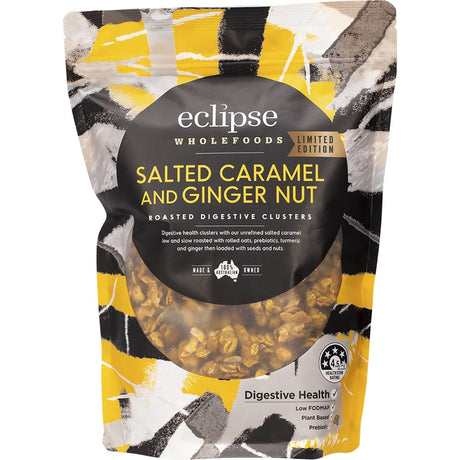 Eclipse Wholefoods Roasted Digestive Clusters Salted Caramel & Ginger Nut 450g - Dr Earth - Breakfast