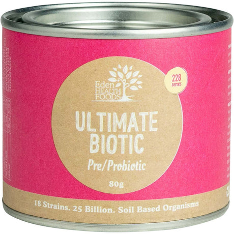 Eden Healthfoods Ultimate Biotic Pre/Probiotic 80g - Dr Earth - Digestion & Gut Health
