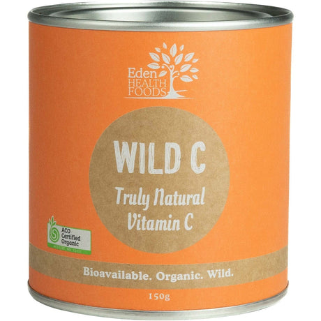 Eden Healthfoods Wild C Natural Vitamin C Powder 150g - Dr Earth - Supplements, Hair Skin & Nails