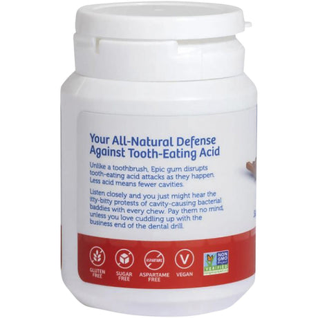 Epic Xylitol Chewing Gum Cinnamon 50pcs - Dr Earth - Gum & Mints, Oral Care