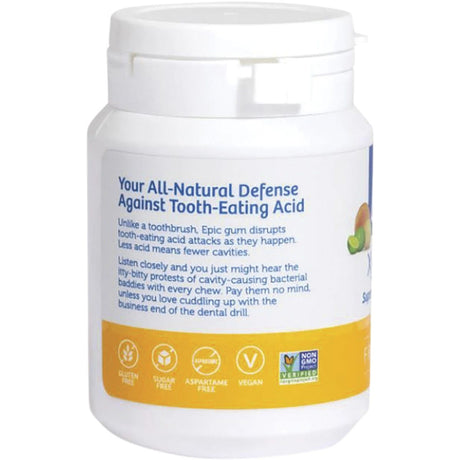 Epic Xylitol Chewing Gum Fresh Fruit 50pcs - Dr Earth - Gum & Mints, Oral Care