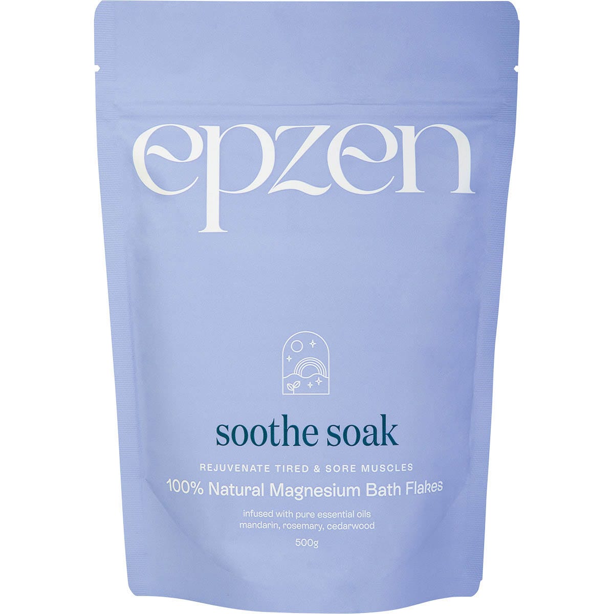 Epzen Magnesium Bath Flakes Soothe Soak 500g - Dr Earth - Bath & Body, Magnesium & Salts