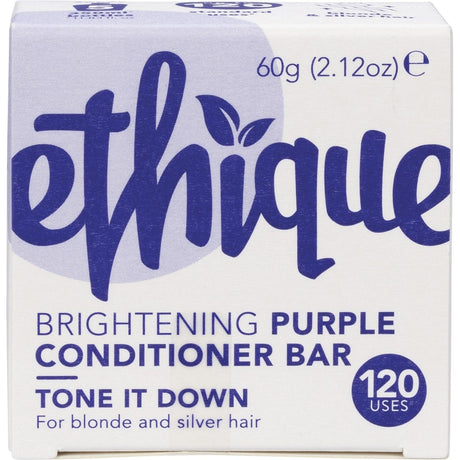 Ethique Solid Conditioner Bar Tone It Down Purple 60g - Dr Earth - Hair Care