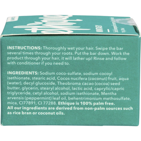 Ethique Solid Shampoo Bar Heali Kiwi for Touchy Scalps 110g - Dr Earth - Hair Care