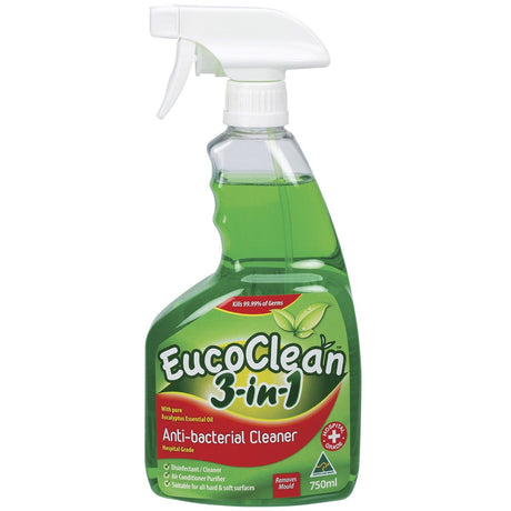 Eucoclean Anti-bacterial Spray 3-in-1 Eucalyptus 750ml - Dr Earth - Cleaning