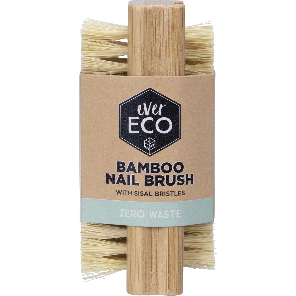 Ever Eco Bamboo Nail Brush Sisal Bristles - Dr Earth - Bath & Body