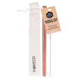 Ever Eco Bubble Tea Straw Kit Straight Rose Gold - Dr Earth - Straws & Cutlery