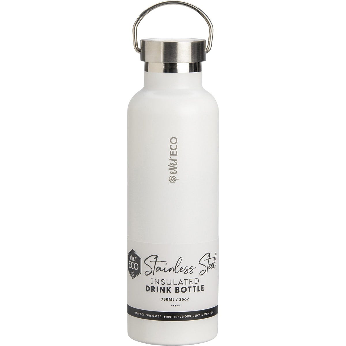 Ever Eco Insulated Stainless Steel Bottle Cloud 750ml - Dr Earth - Water Bottles