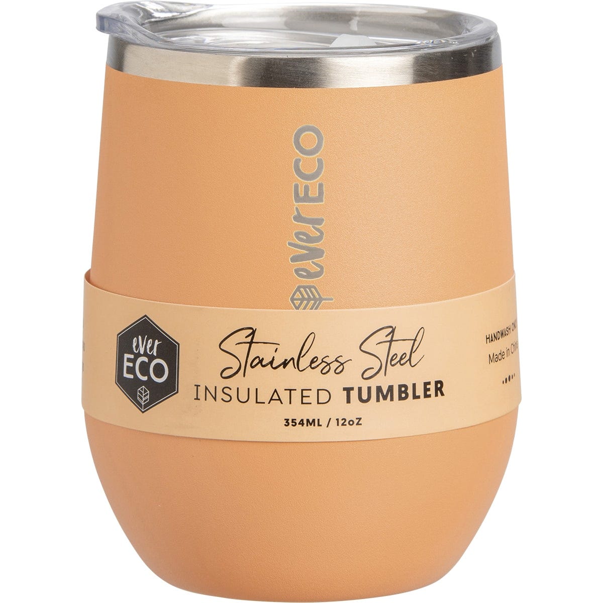 Ever Eco Insulated Tumbler Los Angeles Peach 354ml - Dr Earth - Cups & Tumblers