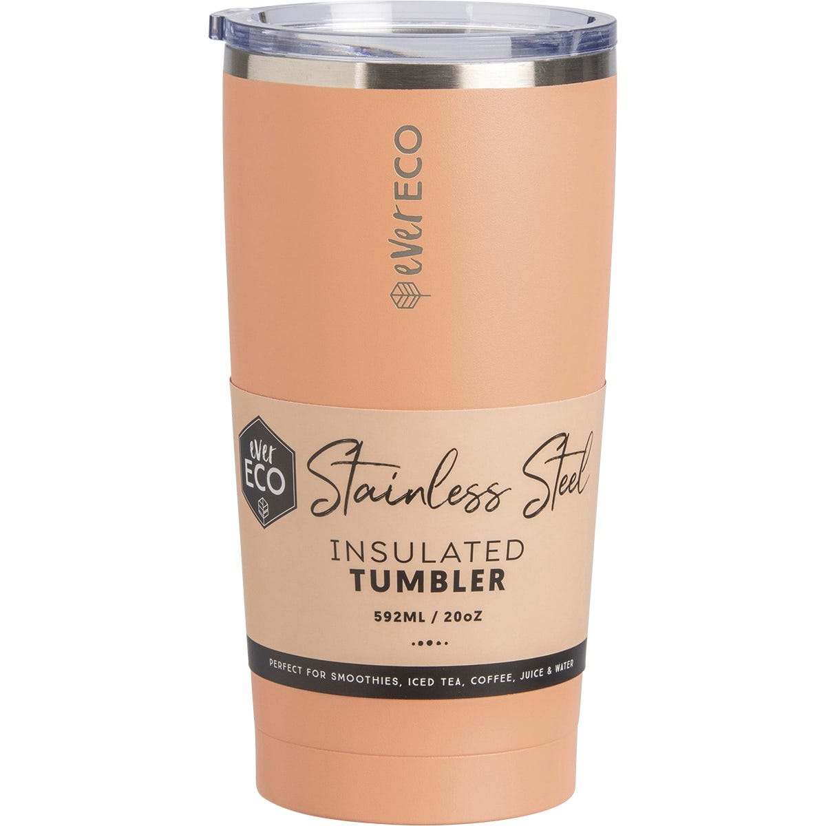 Ever Eco Insulated Tumbler Los Angeles Peach 592ml - Dr Earth - Cups & Tumblers