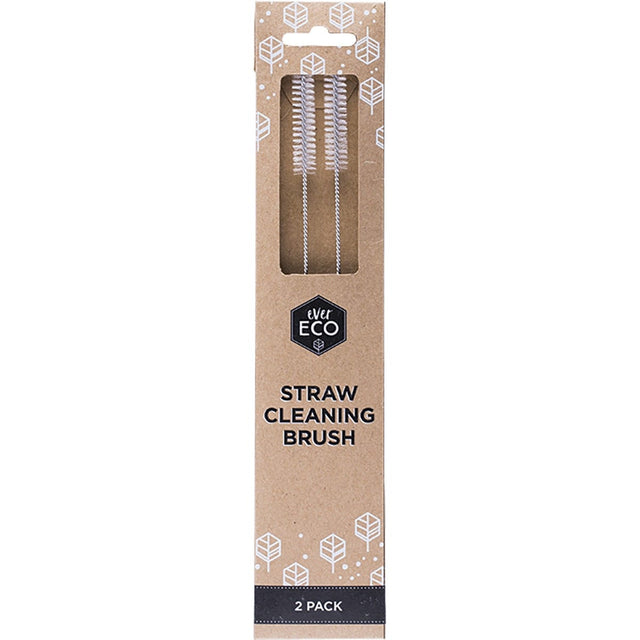 Ever Eco Straw Cleaning Brush Set 2pk - Dr Earth - Straws & Cutlery, Cleaning