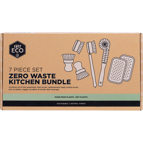 Ever Eco Zero Waste Kitchen Bundle 7 Piece Set - Dr Earth - Home, Food Storage, Straws & Cutlery