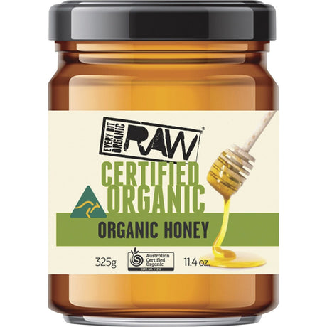 Every Bit Organic Raw Honey Certified Organic 325g - Dr Earth - Sweeteners