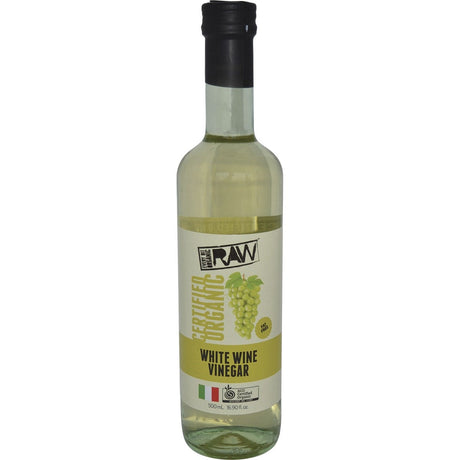 Every Bit Organic Raw White Wine Vinegar 500ml - Dr Earth - Vinegar