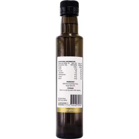 EveryOrganics Cold Smoked Extra Virgin Olive Oil Pure Aust. Oil 250ml - Dr Earth - Oil & Ghee