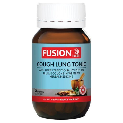 Fusion Health Cough Lung Tonic 60 Vege Capsules - Dr Earth - Supplements, Fusion Health