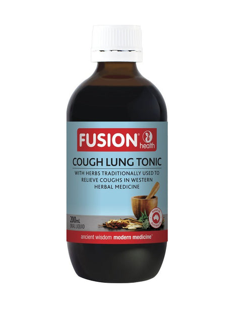 Fusion Health Cough Lung Tonic Liquid 200mL - Dr Earth - Supplements, Fusion Health