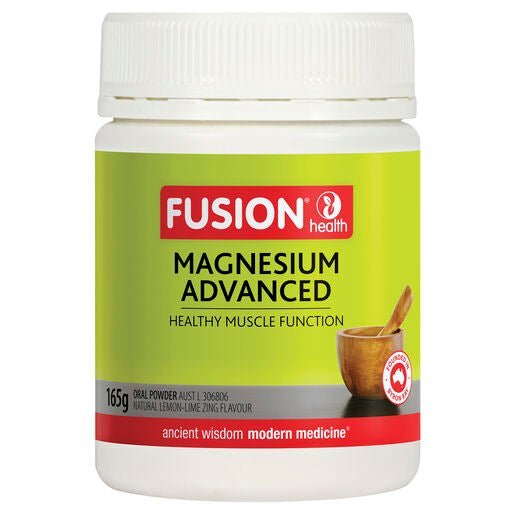 Fusion Health Magnesium Advanced Powder Lemon-Lime Zing 165g - Dr Earth - Supplements, Fusion Health