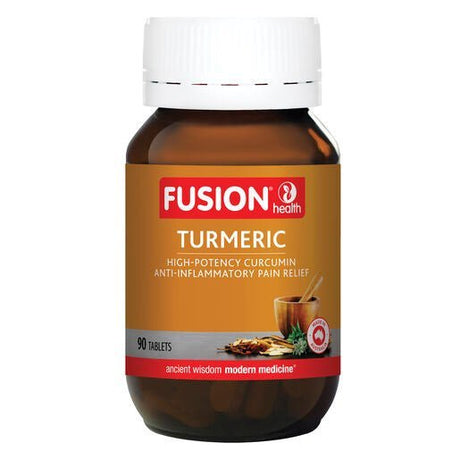 Fusion Health Turmeric 90 Tablets - Dr Earth - Supplements, Fusion Health