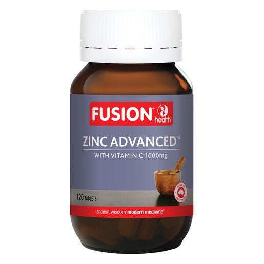Fusion Health Zinc Advanced 120 Tablets - Dr Earth - Supplements, Fusion Health