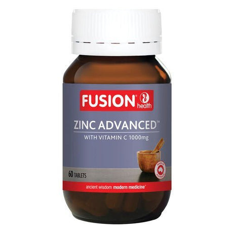 Fusion Health Zinc Advanced 60 Tablets - Dr Earth - Supplements, Fusion Health