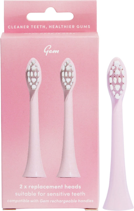 Gem Electric Toothbrush Replacement Heads Coconut 2pk - Dr Earth - Oral Care